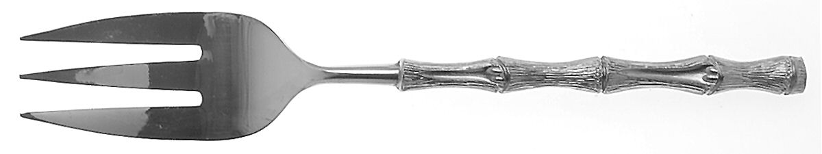 Jade (Stainless) Medium Solid Cold Meat Serving Fork by Oxford Hall-1