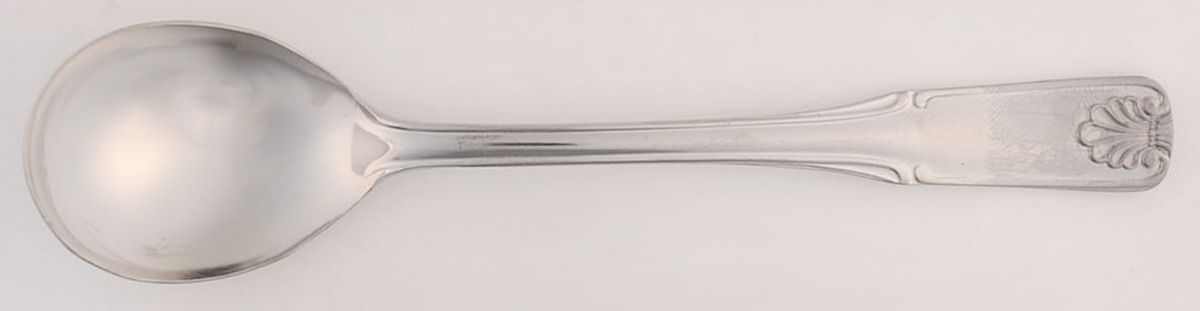 Bright Shell (Stainless) Sugar Spoon by Oxford Hall-1