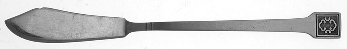 OXH39 (STAINLESS) Flat Handle Master Butter Knife by Oxford Hall-1