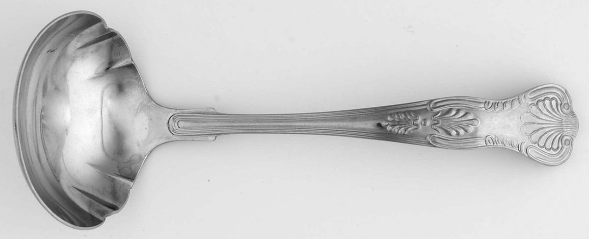 OXH45 (STAINLESS) Solid Gravy Ladle by Oxford Hall-1