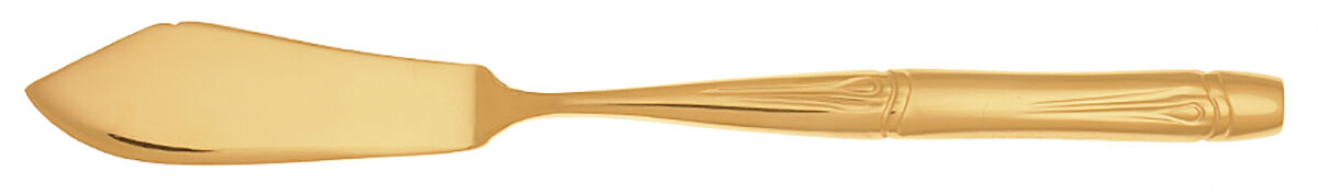 OXH5 (GOLD ELECTROPLATE) Flat Handle Master Butter Knife by Oxford Hall-1