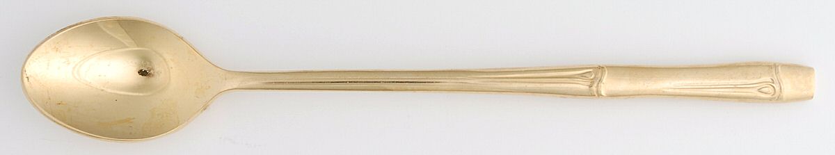 OXH5 (GOLD ELECTROPLATE) Iced Tea Spoon by Oxford Hall-1