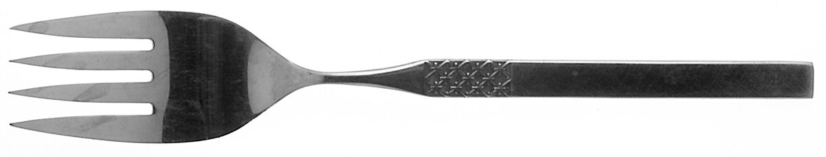 OXH58 (STAINLESS) Medium Solid Cold Meat Serving Fork by Oxford Hall-1