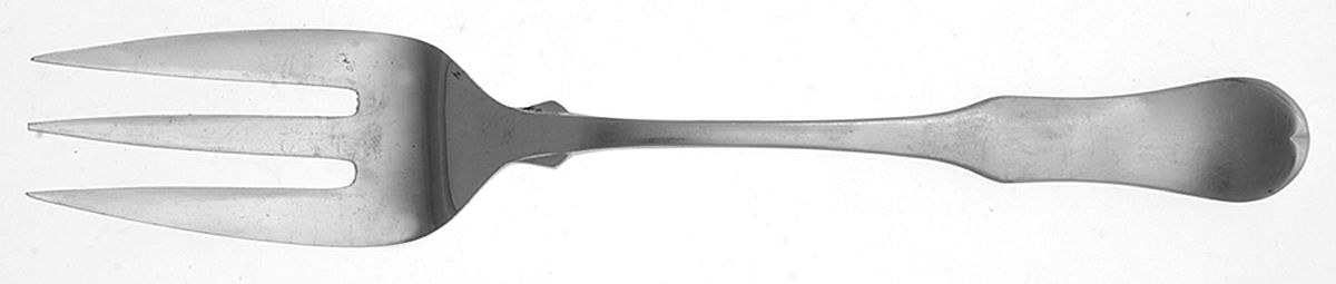 OXH59 (STAINLESS) Medium Solid Cold Meat Serving Fork by Oxford Hall-1