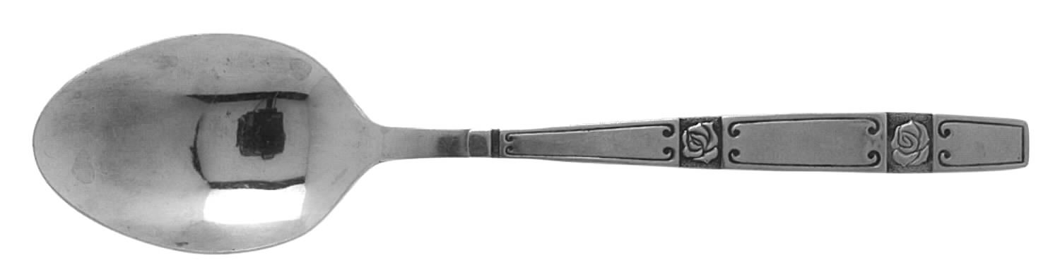 Rose Couplet (Stainless) Place/Oval Soup Spoon by Oxford Hall-1