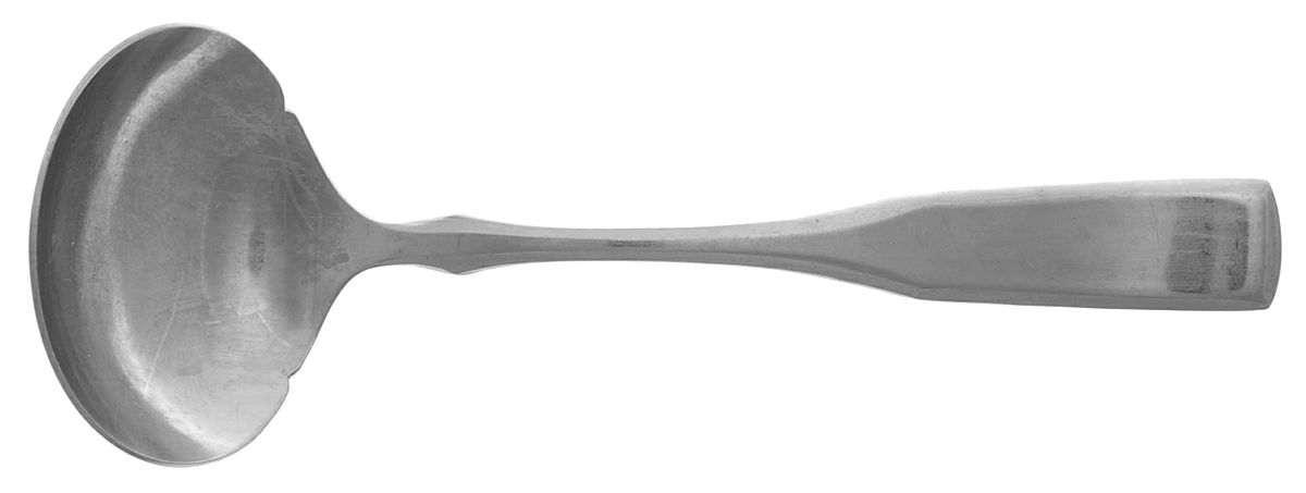 Old Fiddle (Stainless) Solid Gravy Ladle by Oxford Hall-1
