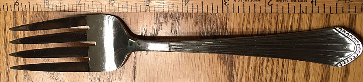 Radiant (Stainless) Medium Solid Cold Meat Serving Fork by Oxford Hall-1