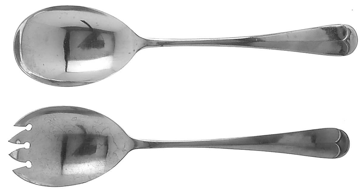 Sagamore (Stainless) (2 Pc) Solid Salad Set by Oxford Hall-1