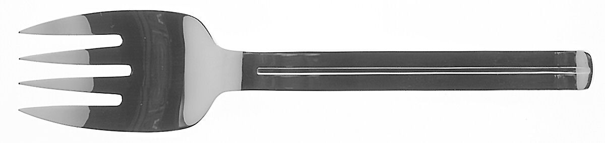 San Remo (Stainless) Large Solid Cold Meat Serving Fork by Oxford Hall-1