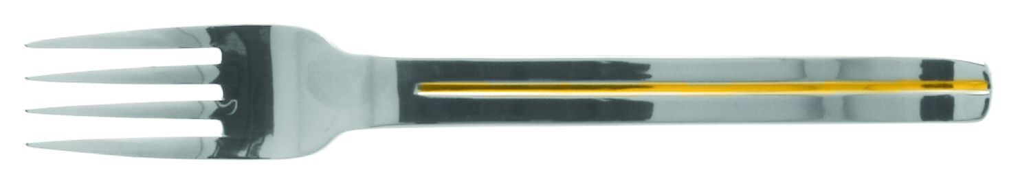 San Remo (Stainless, Gold Accent) Individual Salad Fork by Oxford Hall-1