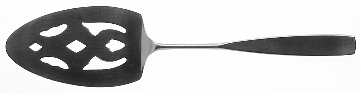 Secretariat (Stainless, Satin, Thin Handle) Pierced All Stainless Pie Server by Oxford Hall-1