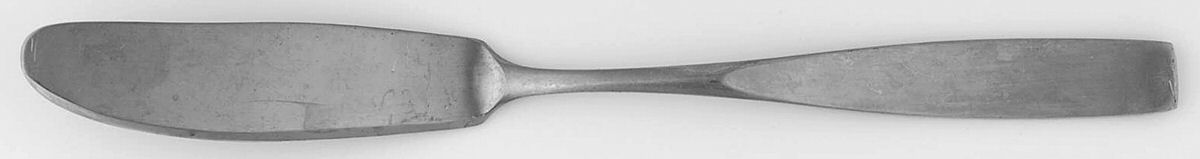 Secretariat (Stainless, Satin, Thin Handle) Flat Handle Master Butter Knife by Oxford Hall-1