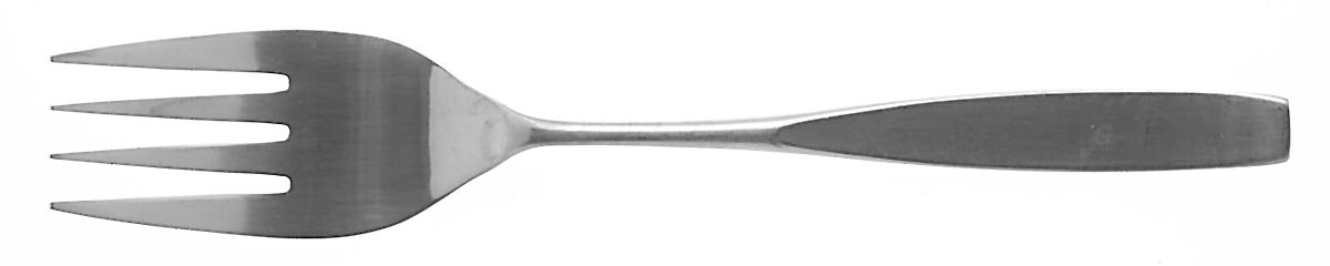 Secretariat (Stainless, Glossy, Thin Handle) Solid Serving Fork by Oxford Hall-1
