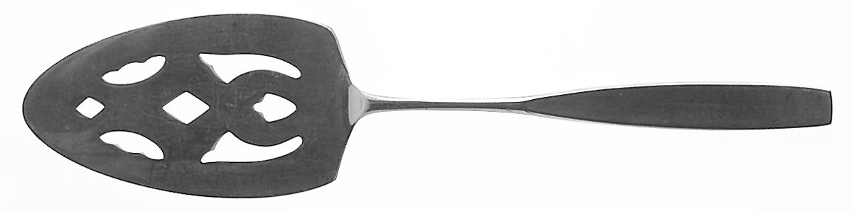 Secretariat (Stainless, Glossy, Thin Handle) Pierced All Stainless Pie Server by Oxford Hall-1