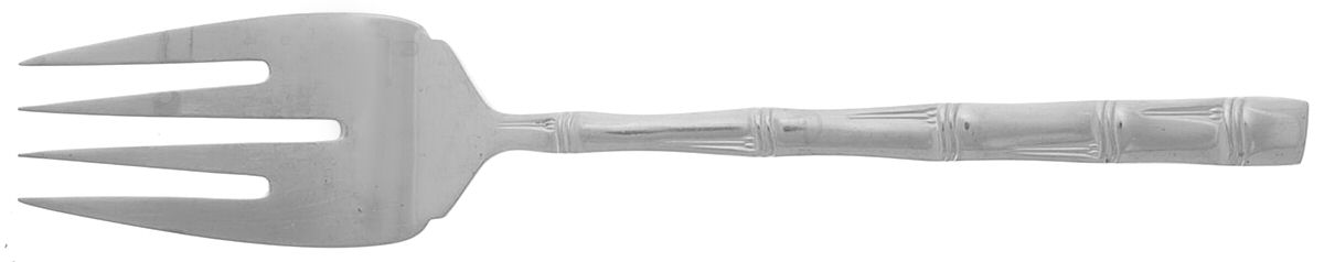 Shantung (Stainless) Large Solid Cold Meat Serving Fork by Oxford Hall-1