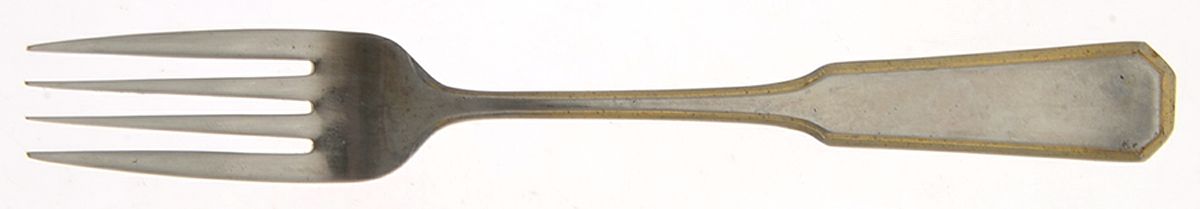 Golden Coppelia (Stainless, Gold Accent) Fork by Oxford Hall-1