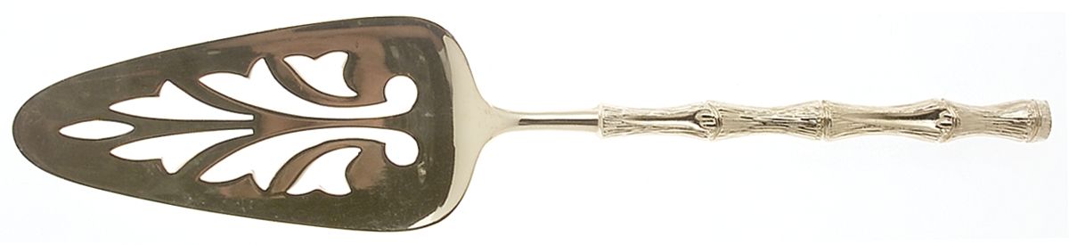 Gold Jade (Gold Electroplate) Solid Pierced Pie Server by Oxford Hall-1