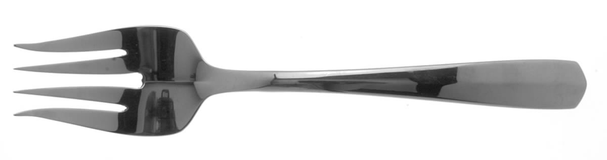 Equator (Stainless) Medium Solid Cold Meat Serving Fork by Oneida Silver-1