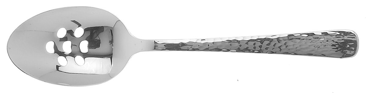 Martele (Stainless) Pierced Tablespoon (Serving Spoon) by Oneida Silver-1
