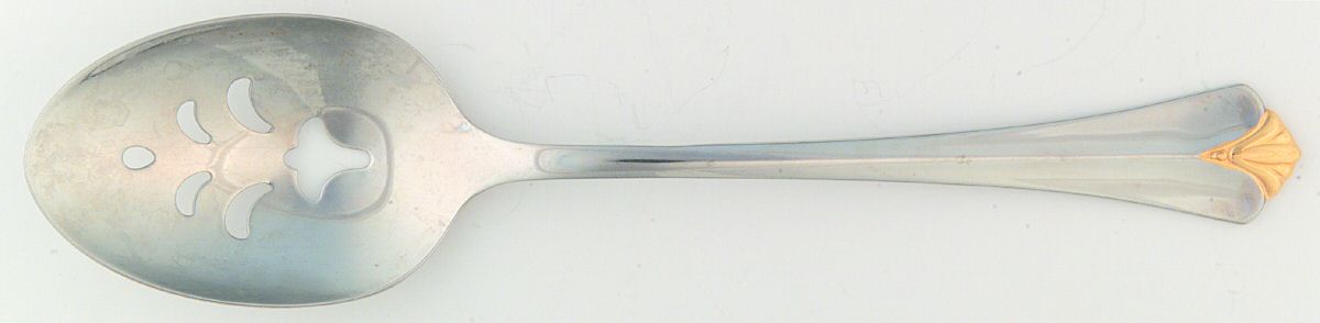 Westgate (Stainless) Pierced Tablespoon (Serving Spoon) by Oneida Silver-1