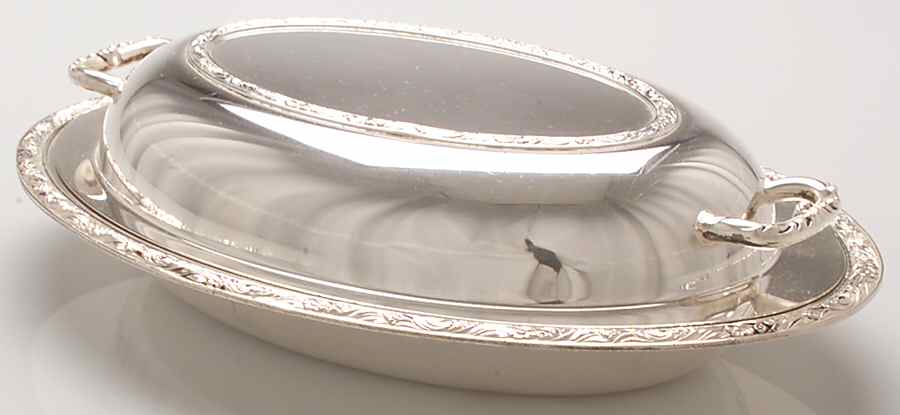 Maybrook (Silverplate Hollowware) Double Vegetable Bowl by Oneida Silver-1