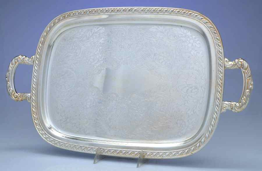 Maybrook (Silverplate Hollowware) 16" Waiter Tray by Oneida Silver-1