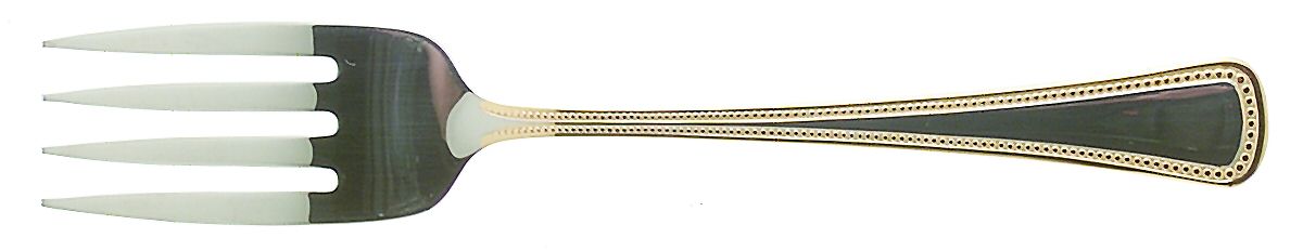 Golden Needlepoint-Beadedartistry Individual Salad Fork by Oneida Silver-1