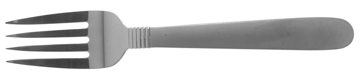 Austere (Stainless) Medium Solid Cold Meat Serving Fork by Oneida Silver-1