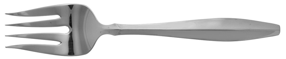 Fascia Medium Solid Cold Meat Serving Fork by Oneida Silver-1