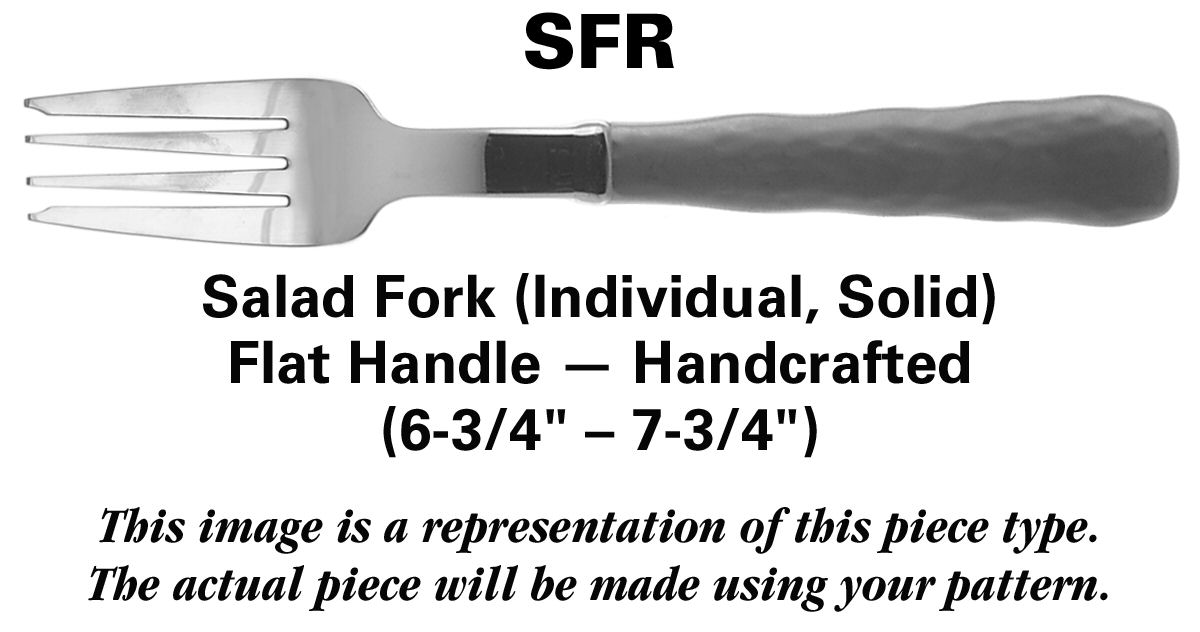 Moraine (Stainless) Salad Fork Solid Individual HC by Oneida Silver-1