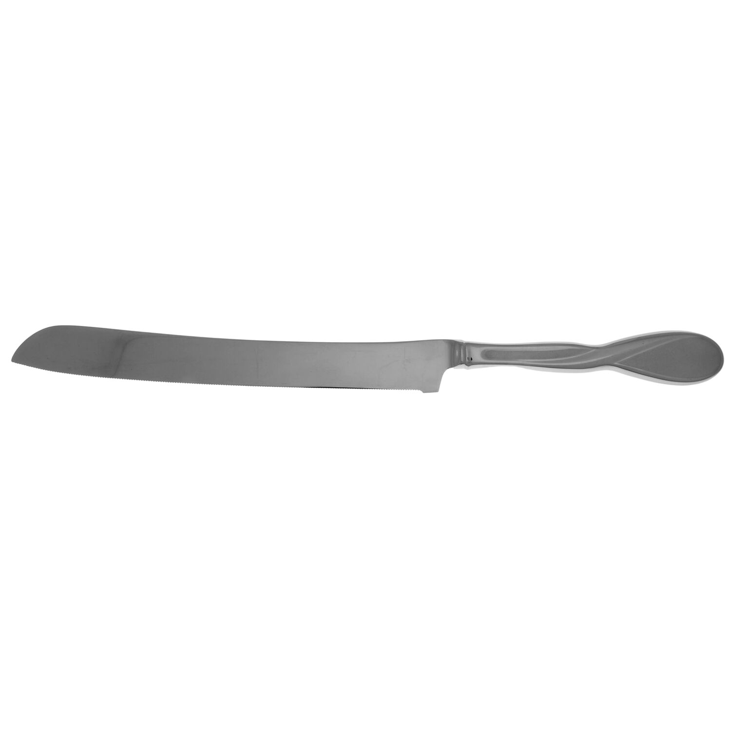 Satin Aquarius (Stainless) Wedding Cake Knife with Stainless Blade HC by Oneida Silver-1