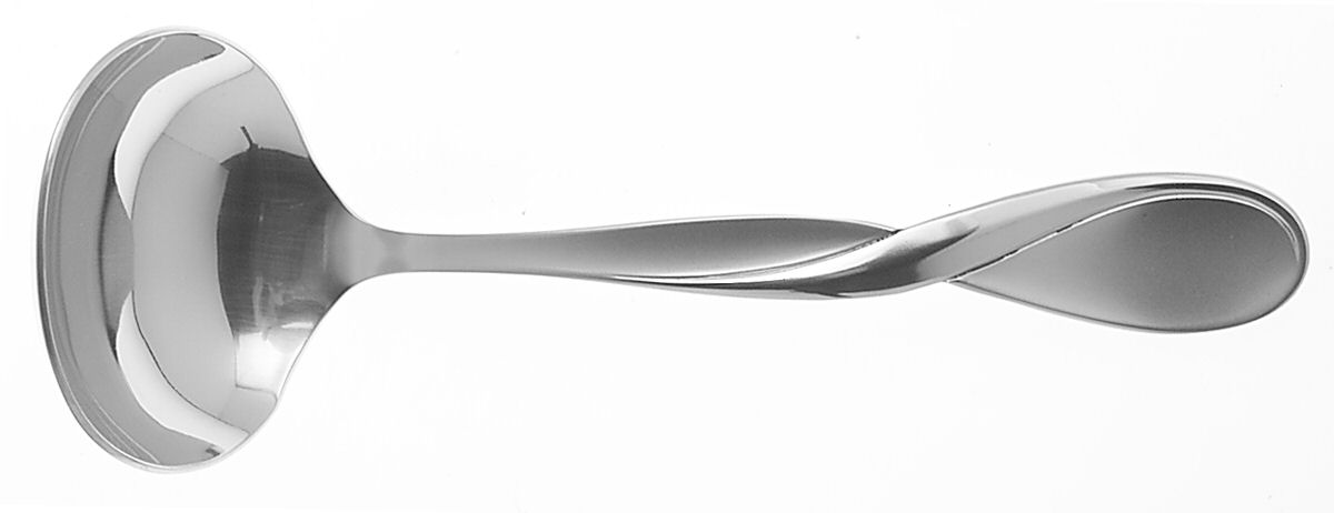 Satin Aquarius (Stainless) Solid Gravy Ladle by Oneida Silver-1