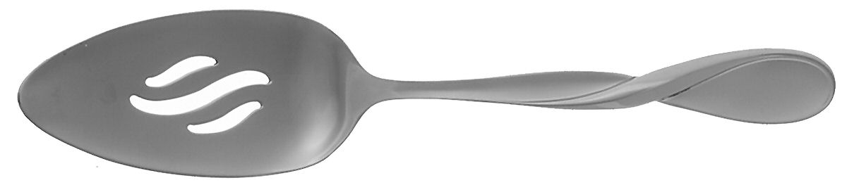 Satin Aquarius (Stainless) Pierced All Stainless Pie Server by Oneida Silver-1