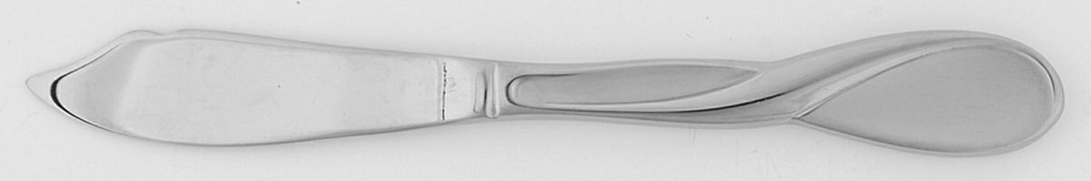 Satin Aquarius (Stainless) Master Butter Spreader, Solid Piece by Oneida Silver-1