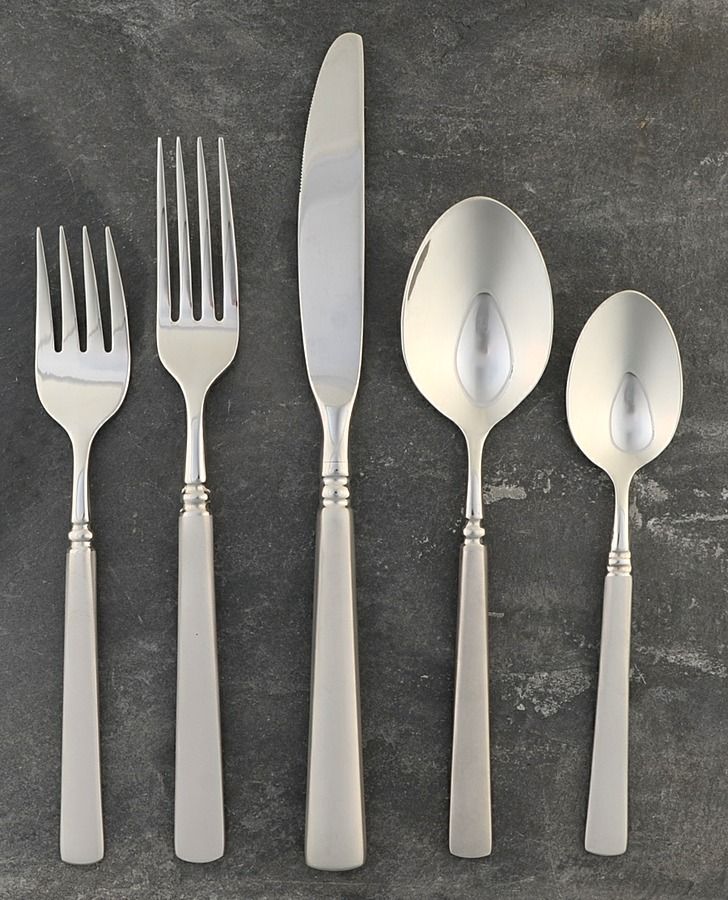 Satin Easton (Stainless) 40 Piece Estate Set by Oneida Silver-1