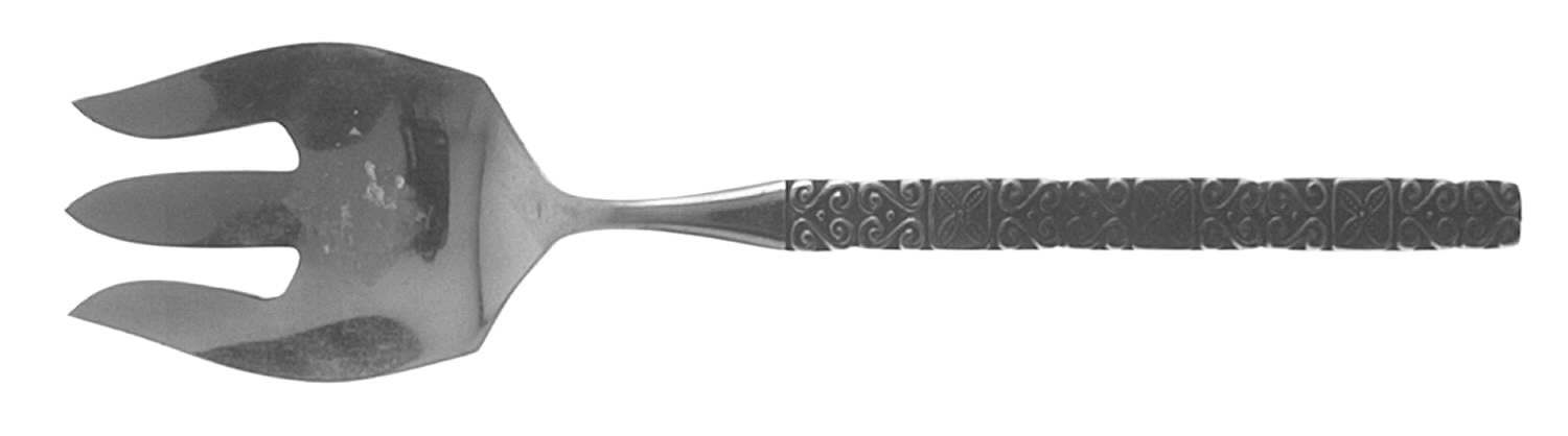 OXH97 (Stainless) Medium Solid Cold Meat Serving Fork by Oxford Hall-1