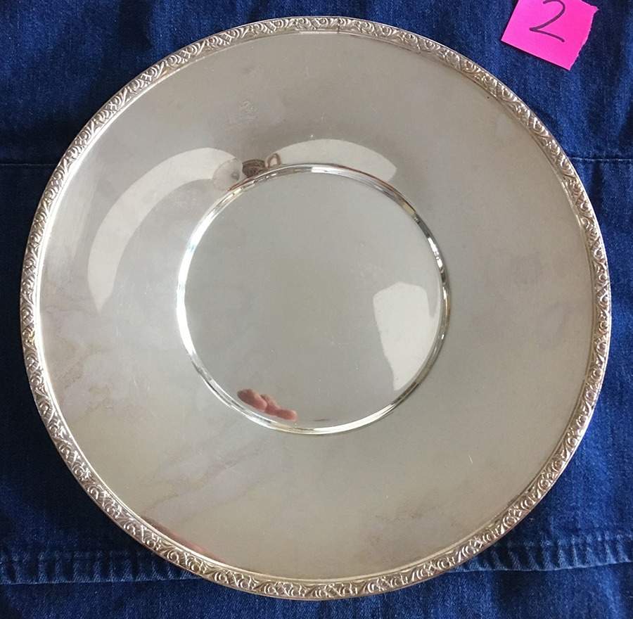 Brookline (Silverplate Hollowware) 10" Sandwich Plate by Oneida Silver-1