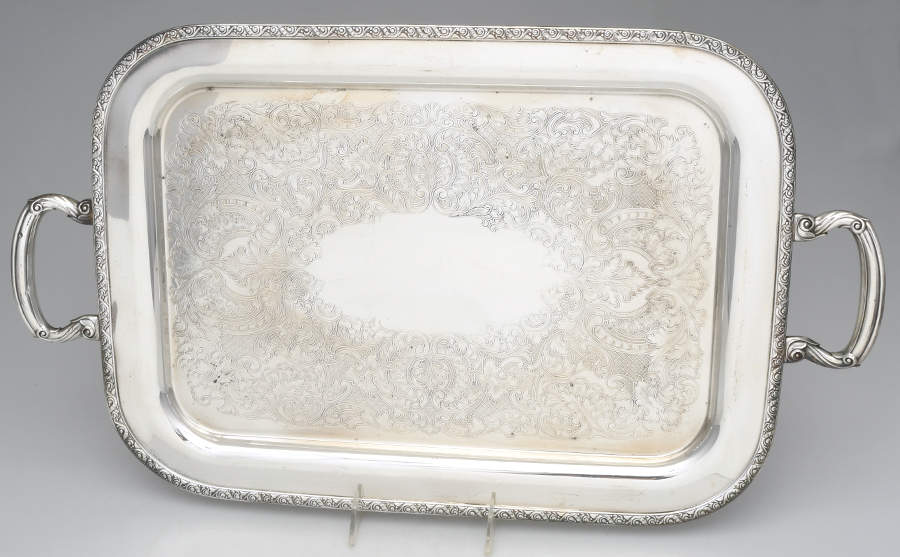 Brookline (Silverplate Hollowware) Silverplate Waiter Tray by Oneida Silver-1