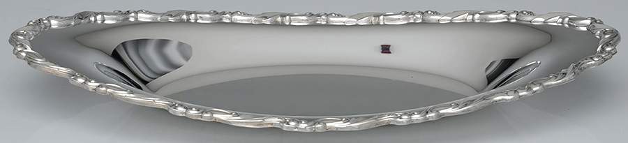 Sea Crest (Silverplate, Hollowware) Silverplate Bread Tray by Oneida Silver-1
