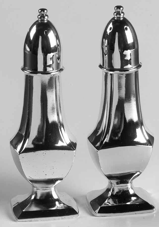 Chippendale (Silverplate Hollowware) Salt & Pepper Set by Oneida Silver-1