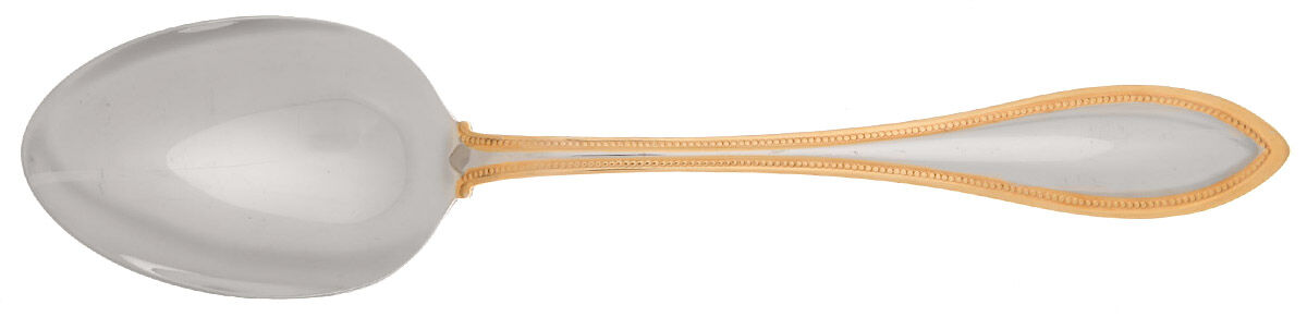 Golden Arbor (Stainless, Gold Accent) Tablespoon (Serving Spoon) by Oneida Silver-1