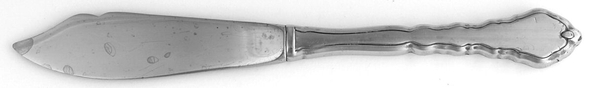Royal Chippendale (Stainless) Hollow Handle Master Butter Knife by Oneida Silver-1