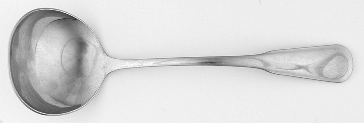Yorktowne (Stainless) Solid Gravy Ladle by Oneida Silver-1