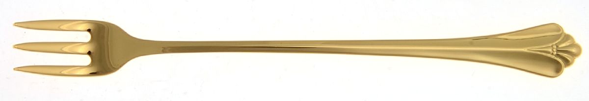 Golden Royal Flute (Gold Electroplate) Cocktail/Seafood Fork by Oneida Silver-1