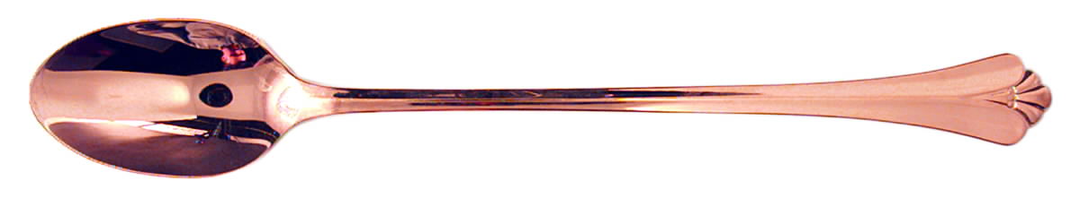 Golden Royal Flute (Gold Electroplate) Iced Tea Spoon by Oneida Silver-1