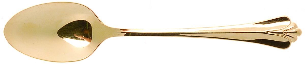 Golden Royal Flute (Gold Electroplate) Teaspoon by Oneida Silver-1