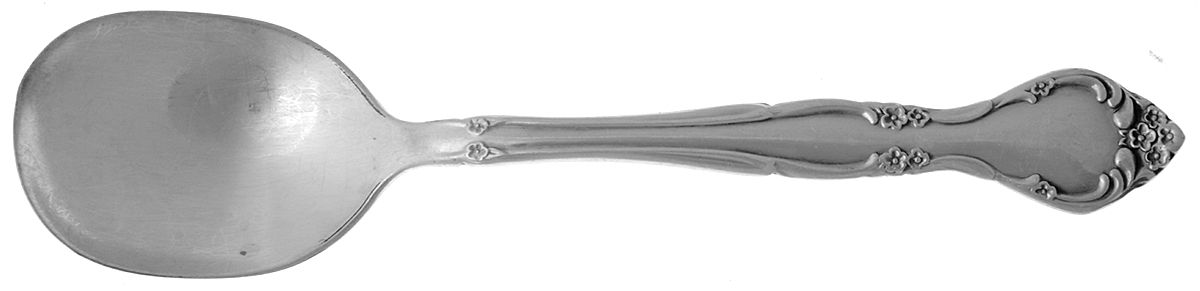 Affection (Silverplate, 1960) Straight Handle Baby Spoon by Oneida Silver-1