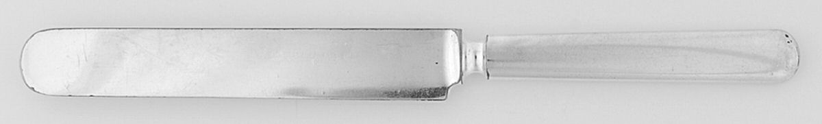 OHS144 (Silverplate) Blunt Solid Knife by Oneida Silver-1