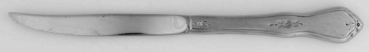 Morning Blossom (Stainless) Individual Steak Knife Hollow Handle by Oneida Silver-1