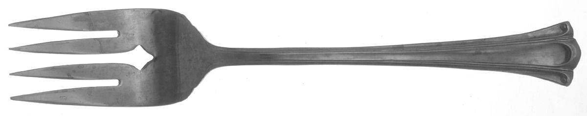 Gabrielle Medium Solid Cold Meat Serving Fork by Oneida Silver-1